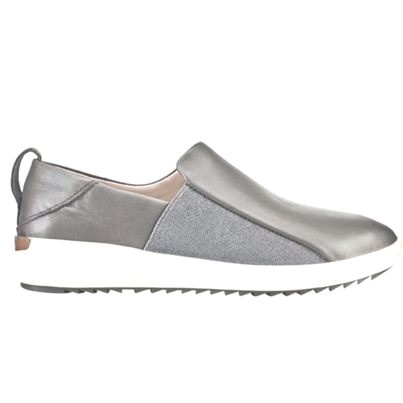 OluKai Malua Slip On Waterproof Leather Sneaker Grey Women's 8.5 - Picture 2 of 14